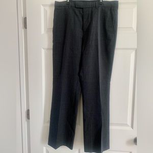 Men’s DKNY dress pants, Like New, Size 34, Dark grey with stripes